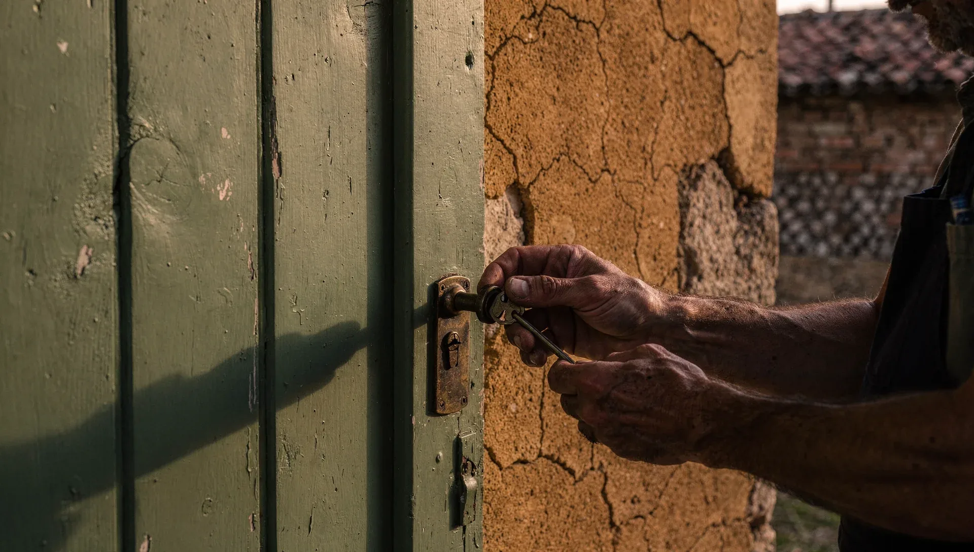 Artisan serrurier au travail sur une serrure à Ille-sur-Têt